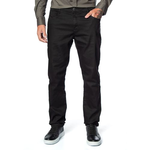 Calça de Sarja Masculina Pitt Slim Fit Preto