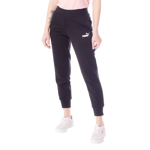 Calça Feminina em Moletom Puma Ess Sweat Preto
