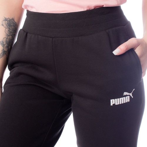 Calça Feminina em Moletom Puma Ess Sweat Preto