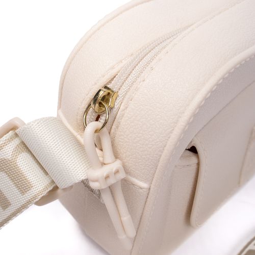 Bolsa Feminina Moleca Transversal Pequena com Bolso Off White