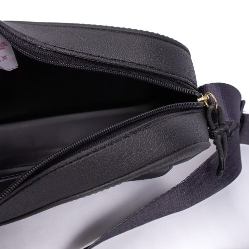 Bolsa Feminina Moleca Transversal Pequena com Bolso Preta
