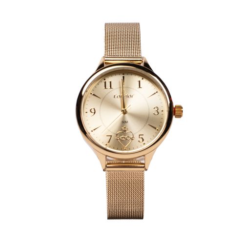 Relógio Feminino Condor Analógico CO203NIZ/K4X com Coração e Conjunto Dourado