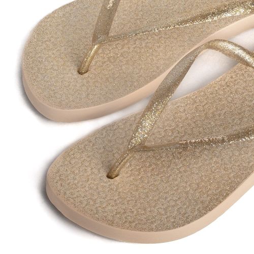 Chinelo Feminino Grendene Ipanema Glitter Bege