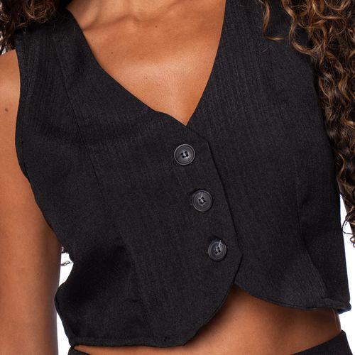 Colete Feminino Style Box Alfaiataria Preto
