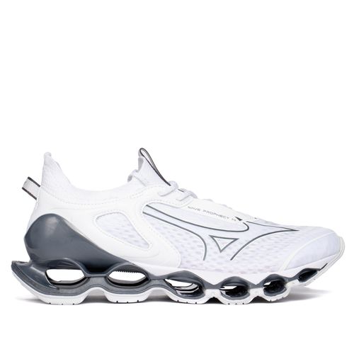 Tênis Masculino Mizuno Wave Prophecy 14 Branco/Cinza