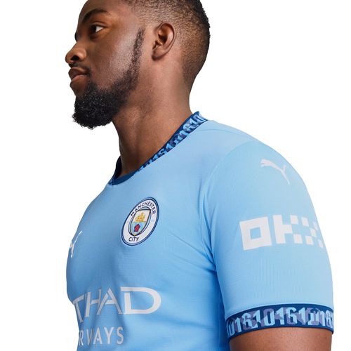 Camisa Masculina Puma Manchester City 24/25 Home Torcedor Azul Claro