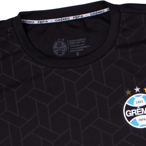Camiseta Juvenil Betel Grêmio Imortal Preto/azul