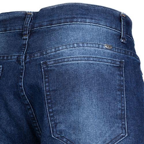 Bermuda Jeans Masculina Gangster Comfort Azul Escuro