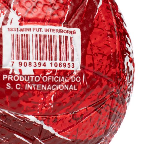 Mini Bola de Futebol de Campo Dualt Inter Borré Vermelho/Branco
