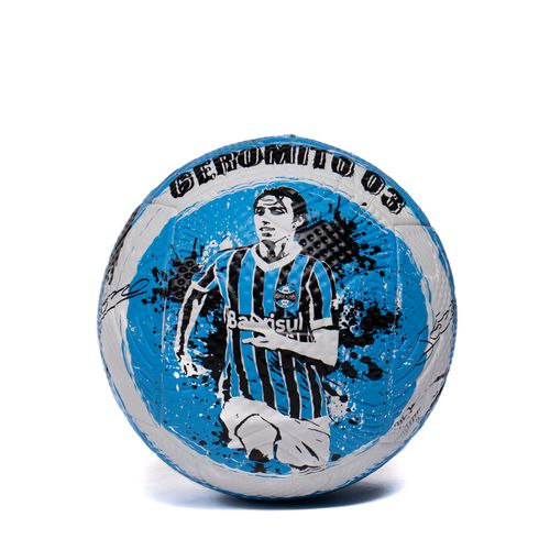Mini Bola de Futebol de Campo Dualt Grêmio Geromel Branco/Azul