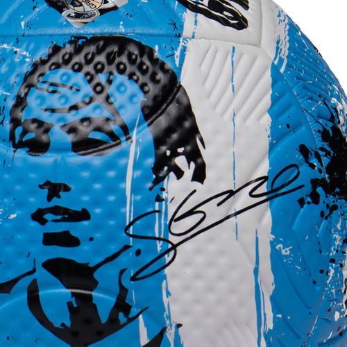 Mini Bola de Futebol de Campo Dualt Grêmio Geromel Branco/Azul