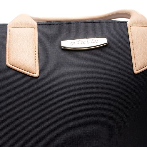 Bolsa Feminina Petite Jolie Tiracolo Grande Preto/Bege
