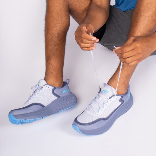 Tênis Masculino Skechers GO RUN Supersonic Max Azul/cinza