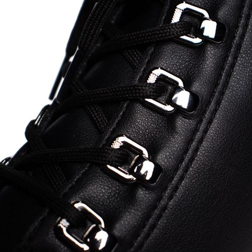 Bota Coturno Feminina Dakota de Salto Bloco Preto