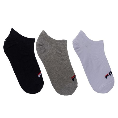 Kit c/ 3 Meias Unissex Fila Cano Curto Branco/preto/cinza