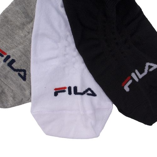 Kit c/ 3 Meias Unissex Fila Cano Curto Branco/preto/cinza