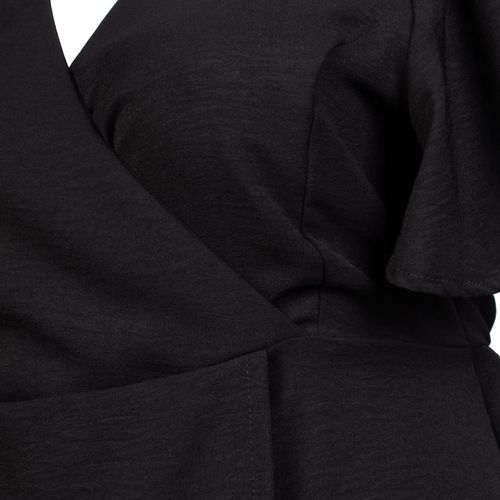 Vestido Feminino Averzzy com Mangas Amplas Preto