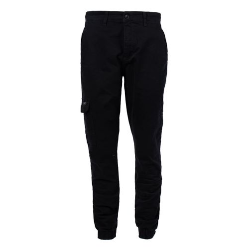 Calça Masculina Max Denim Jogger em Sarja Preto