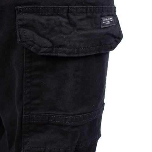 Calça Masculina Max Denim Jogger em Sarja Preto