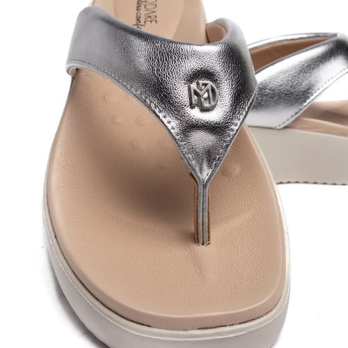 Chinelo Feminino Modare Metalizado Prata