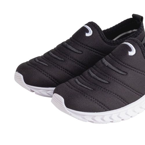 Tênis Infantil Club Happy Calce Fácil Menino Preto/branco