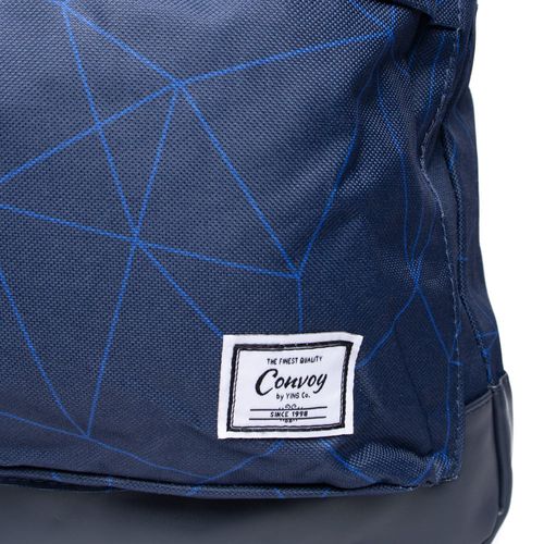 Mochila Unissex Convoy Estampa com Linhas Marinho