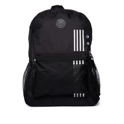 Mochila Unissex Clio Style Estampa Listras Preto
