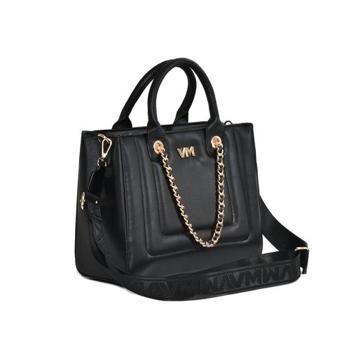 Bolsa Feminina Via Marte Tote Média Corrente Preto