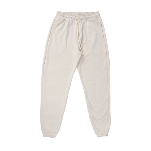 Calça de Moletom Feminina Momentus Punho com Elástico Bege Claro