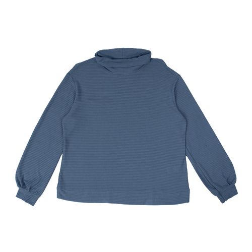 Blusão Feminino Habana Plus Size Canelado Azul