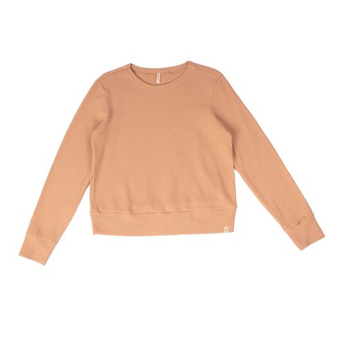 Blusão Feminino Cativa Textura de Tricô Bege