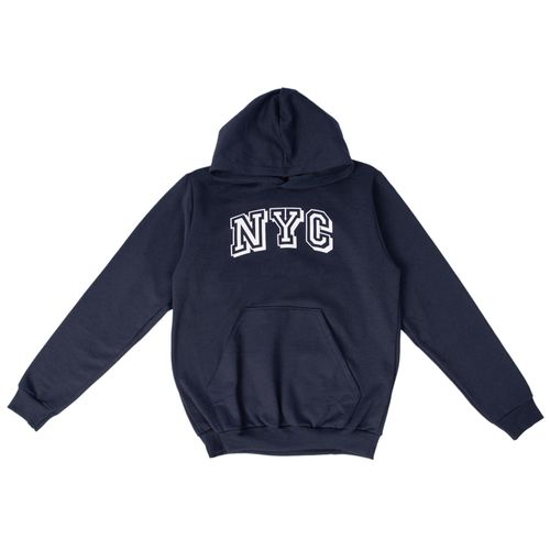 Moletom Masculino Desayner com Capuz New York Marinho