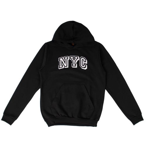 Moletom Masculino Desayner com Capuz New York Preto