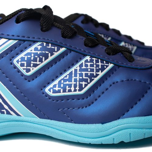 Chuteira Futsal Infantil Dray Indoor Spedy Azul/Azul Claro