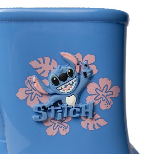 Bota Galocha Infantil Grendene Disney Stich Azul/Rosa