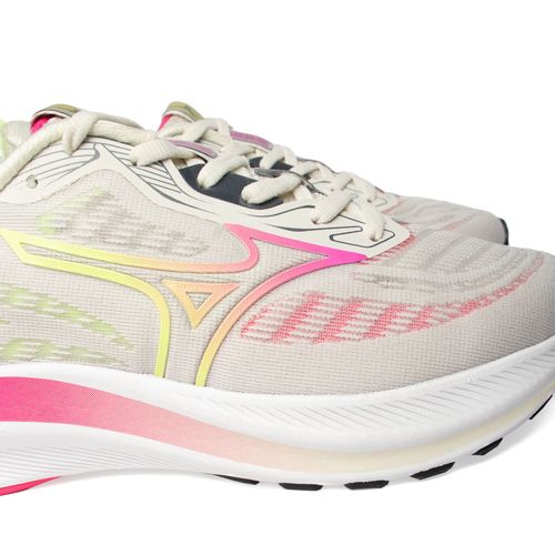 Tênis Feminino Mizuno Base Ride Off Withe/Rosa