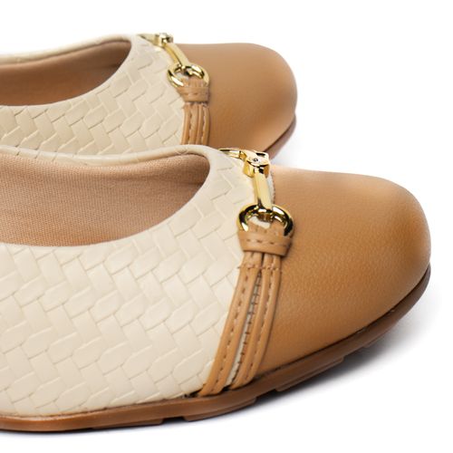 Sapato Feminino Modare Napa Tressê Creme