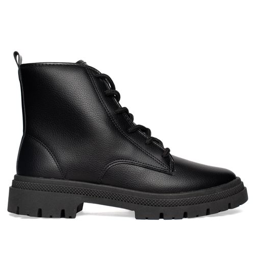 Coturno Feminino Moleca com Cadarço Preto