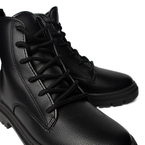 Coturno Feminino Moleca com Cadarço Preto