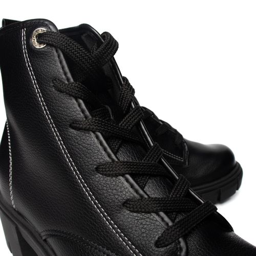 Coturno Feminina Moleca com Cadarço Preto