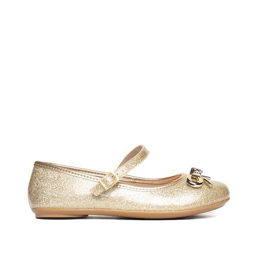 Sapatilha Infantil Molekinha Brilho Dourada