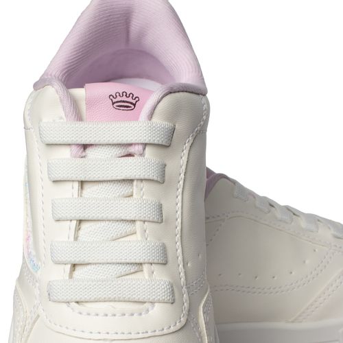 Tênis Pink Cats Infantil Casual Brilho Off White/Rosa