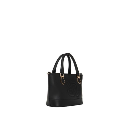 Bolsa Feminina Rafitthy Pequena Texturizada Transversal Preto
