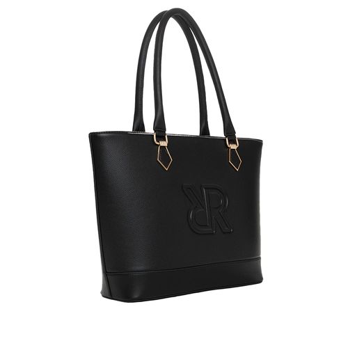Bolsa Feminina Rafitthy Tiracolo Texturizada Preto