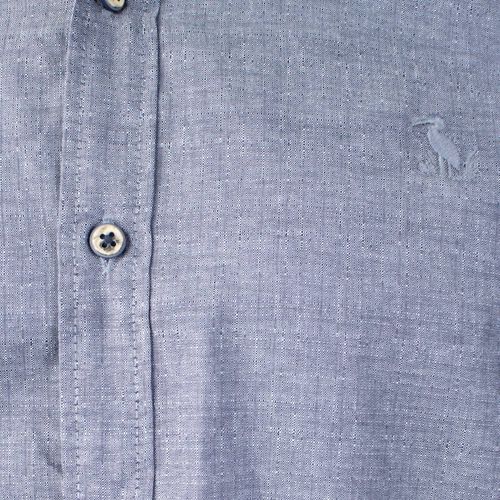 Camisa Masculina Amil Manga Longa Azul