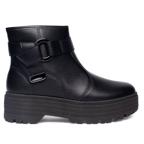 Bota Coturno Feminina Moleca Solado Alto Preto