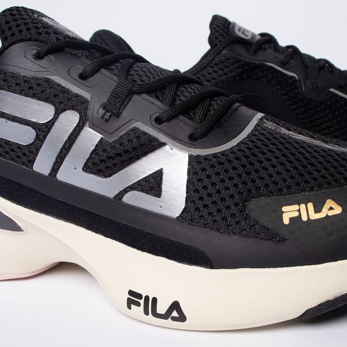 Tênis Feminino Fila Recovery Preto/Rosa Claro