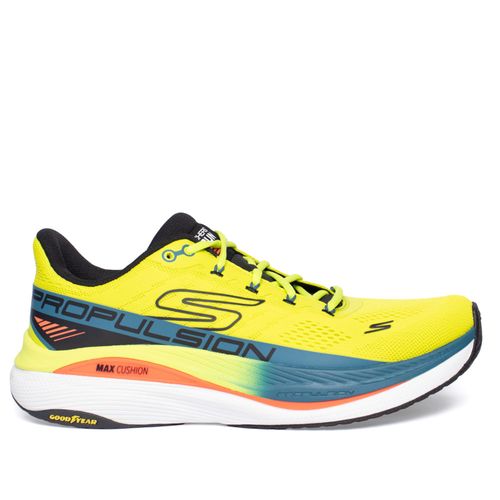 Tênis Masculino Skechers Max Cushioning Propulsion Amarelo Neon