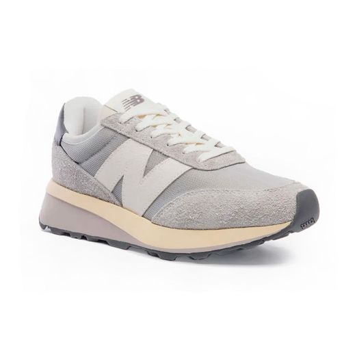 Tênis Unissex New Balance 370 Cinza Claro/Off White