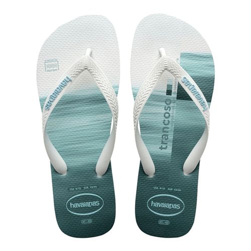 Chinelo Masculino Havaianas Top Surfer Trancoso Branco/Verde